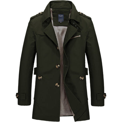 Trench-coat classique élégant pour homme