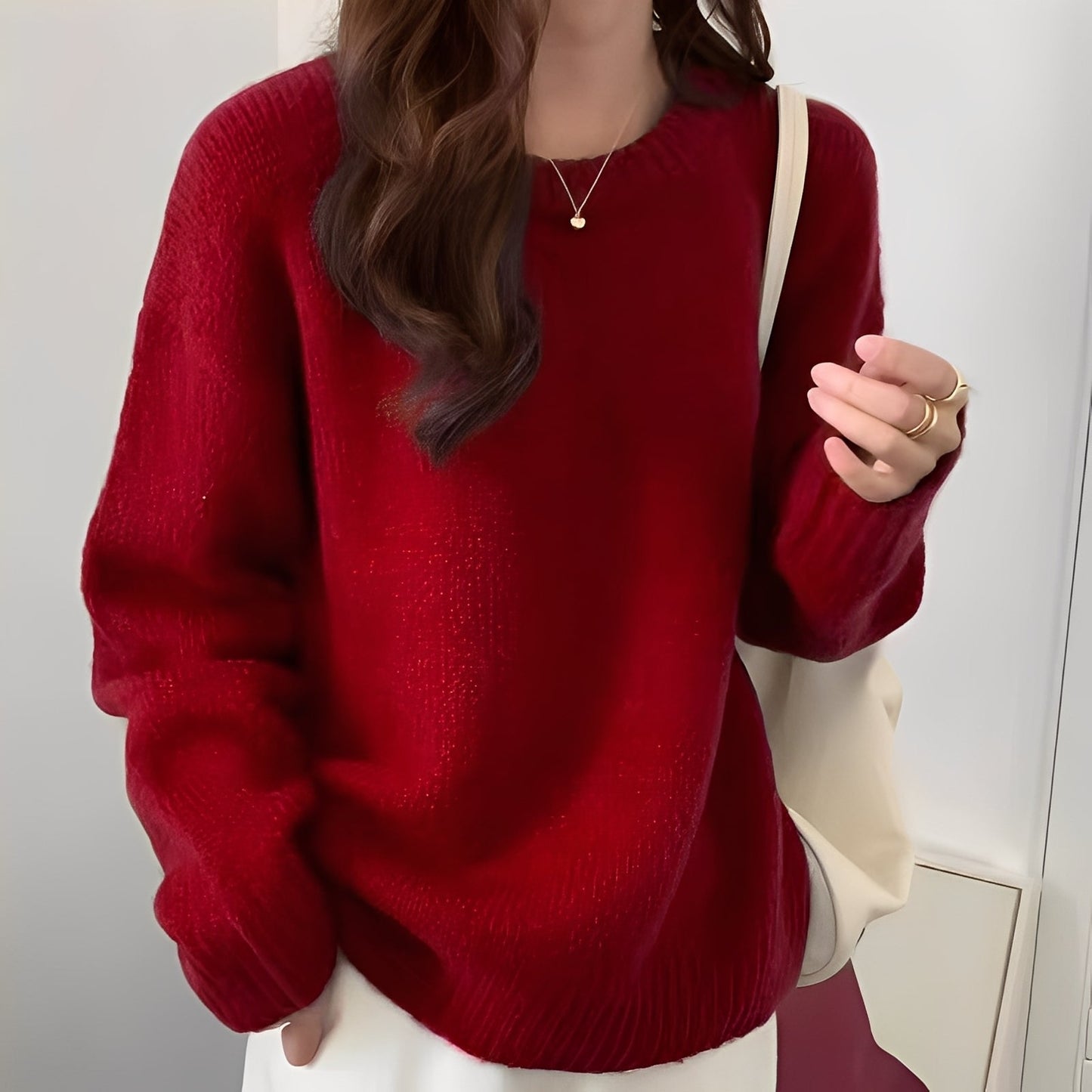 Pull oversize femme Simple chic