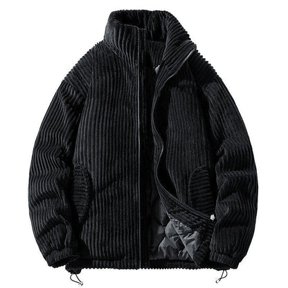 Veste élégante unisexe en velours côtelé Douce et confortable