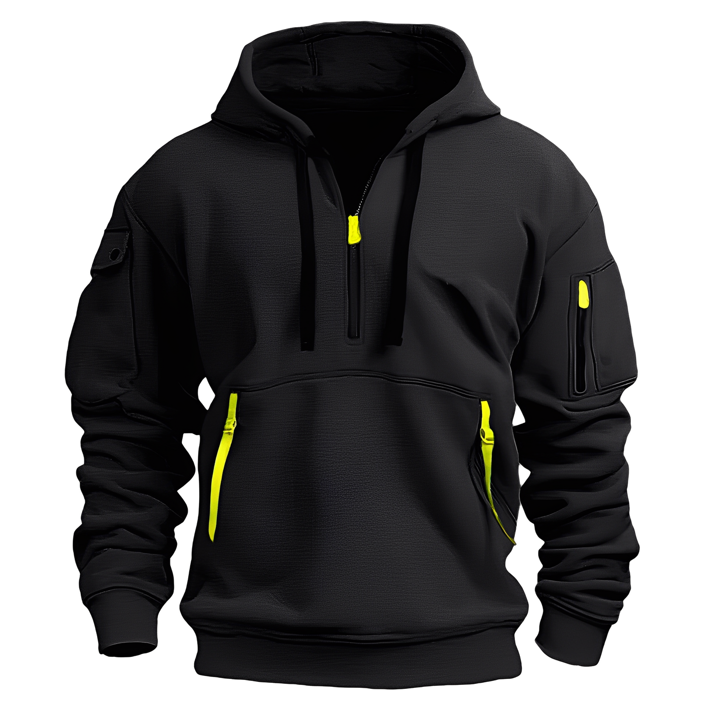 Sweat à capuche zippé confortable pour hommes