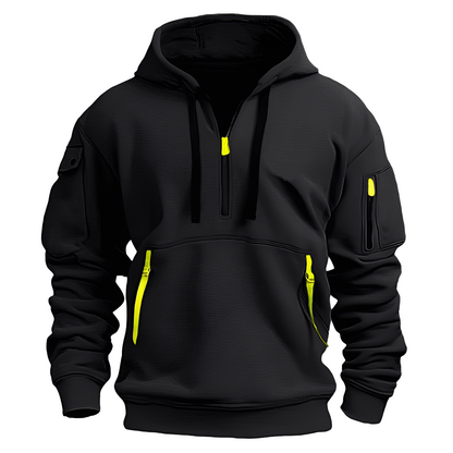 Sweat à capuche zippé confortable pour hommes
