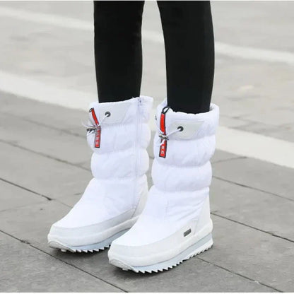 Bottes d'hiver femme neige noires