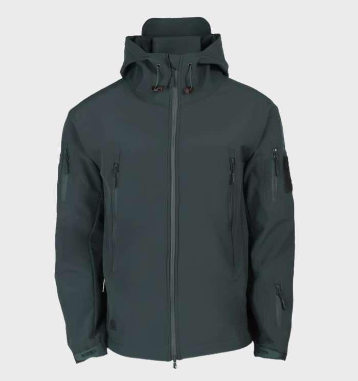 Veste d'hiver imperméable noire pour homme