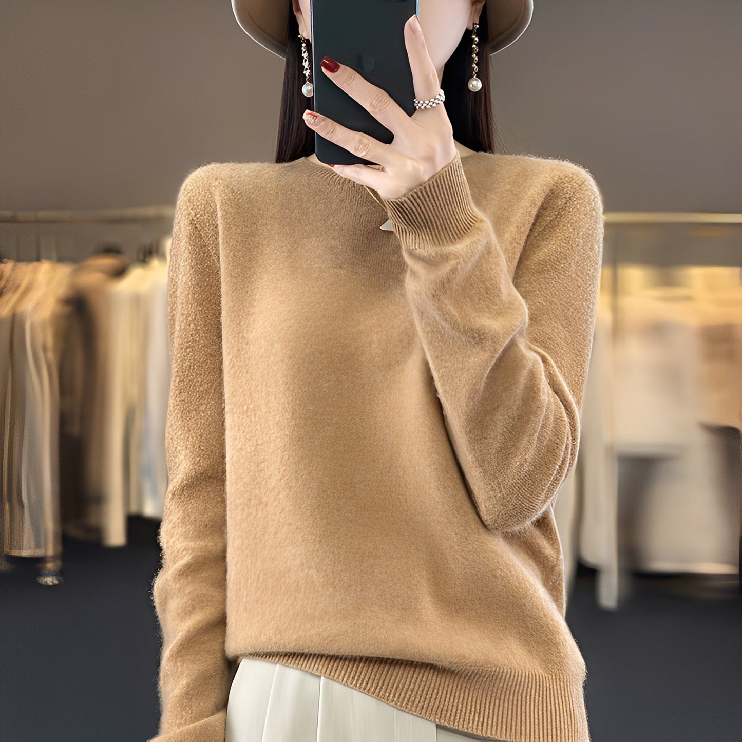 Élégant pull en cachemire pour femme