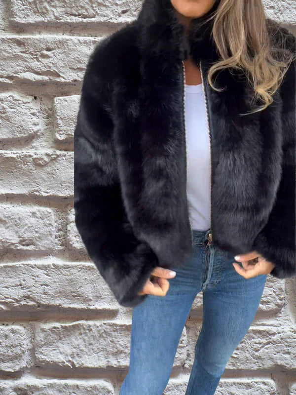 Veste d'hiver Femme Chaude Col Montant Confort