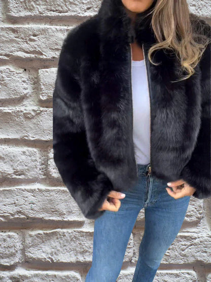 Veste d'hiver Femme Chaude Col Montant Confort