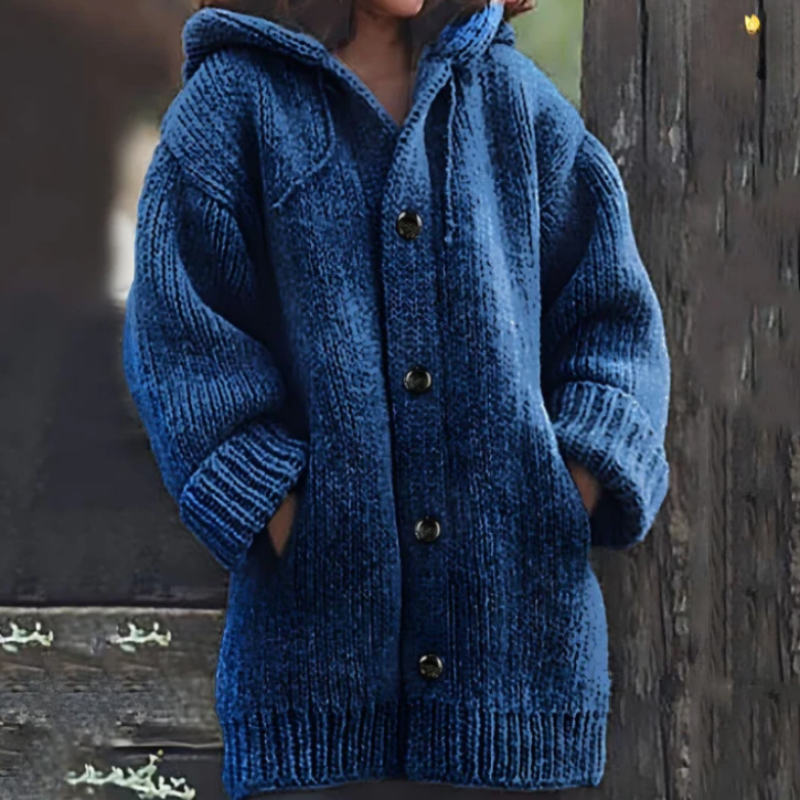 Gilet surdimensionné chaud à capuche