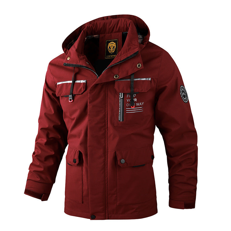 Veste d'extérieur imperméable homme sportive