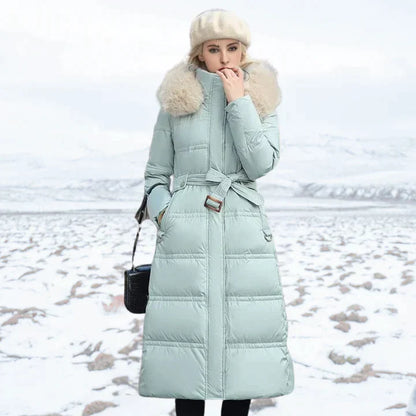 Manteau d'hiver élégant pour femme de luxe
