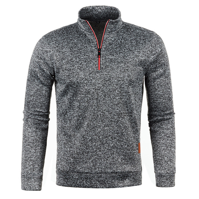 Pull tricoté doux pour femme avec col polo