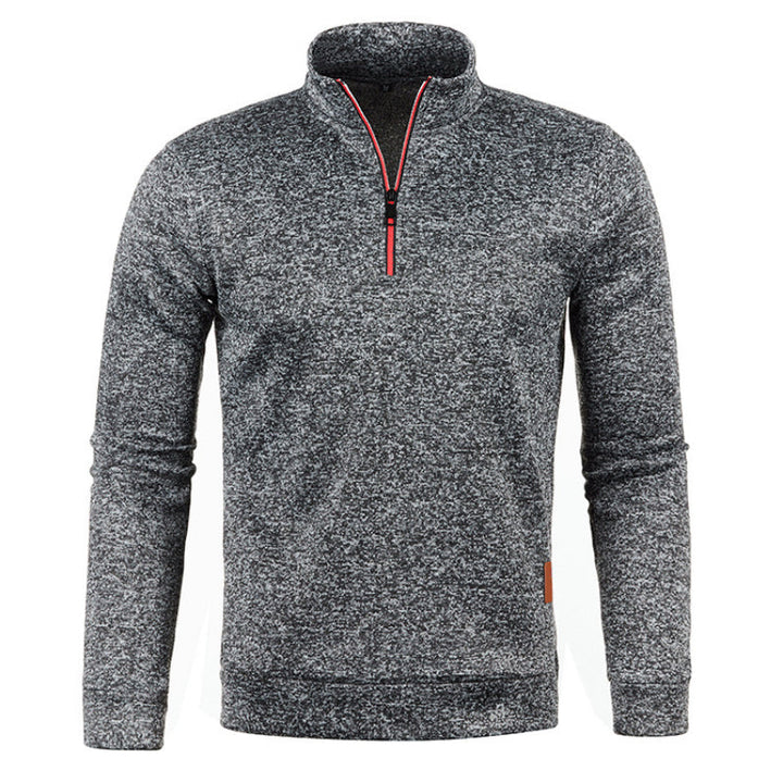 Pull tricoté doux pour femme avec col polo