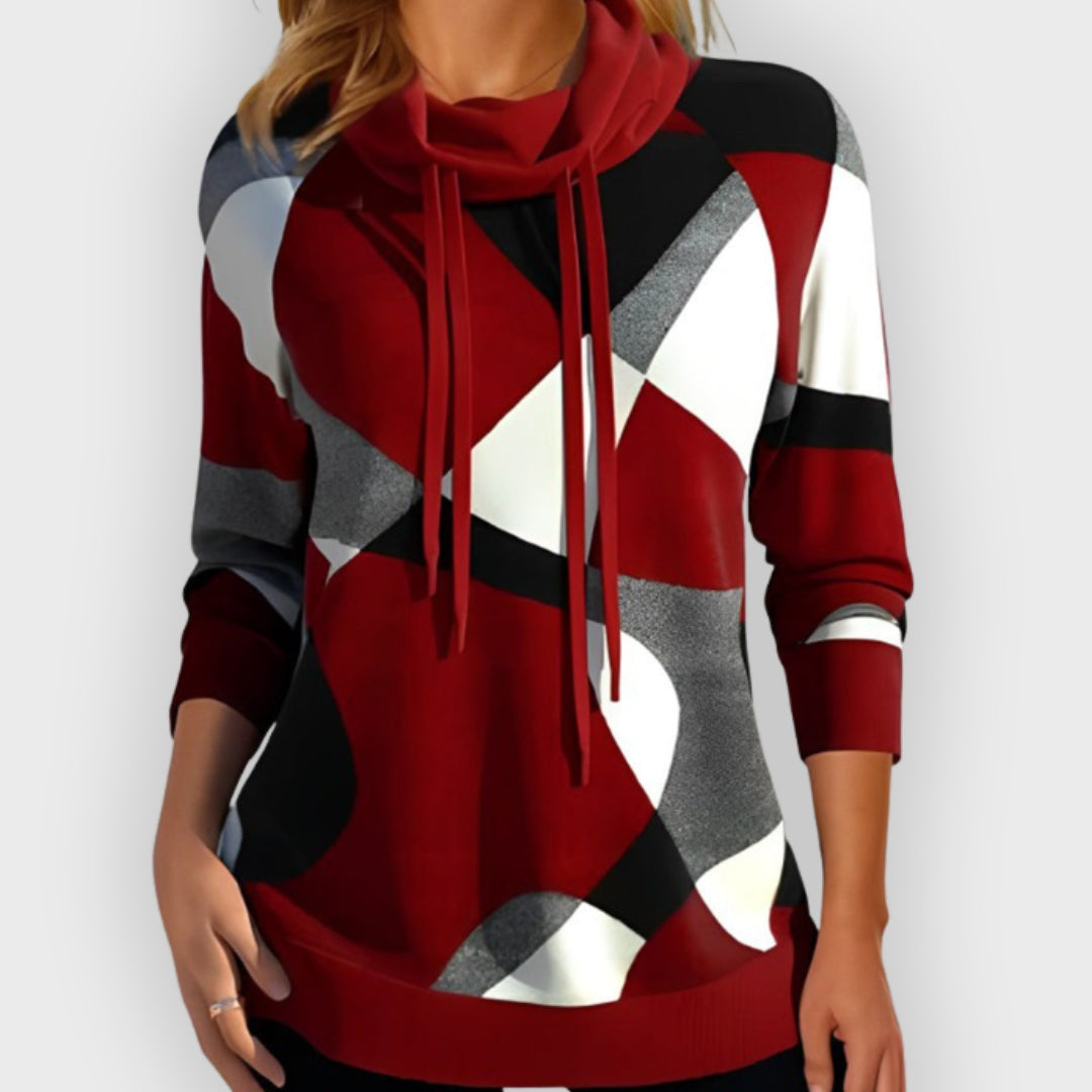 Stylish Kapuzenpullover Color Block Design - IdealeKleiden