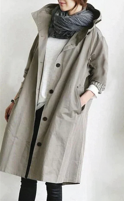 Trench-coat stylé avec capuche
