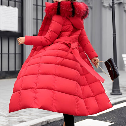 Manteau d'hiver doux et rembourré pour femme