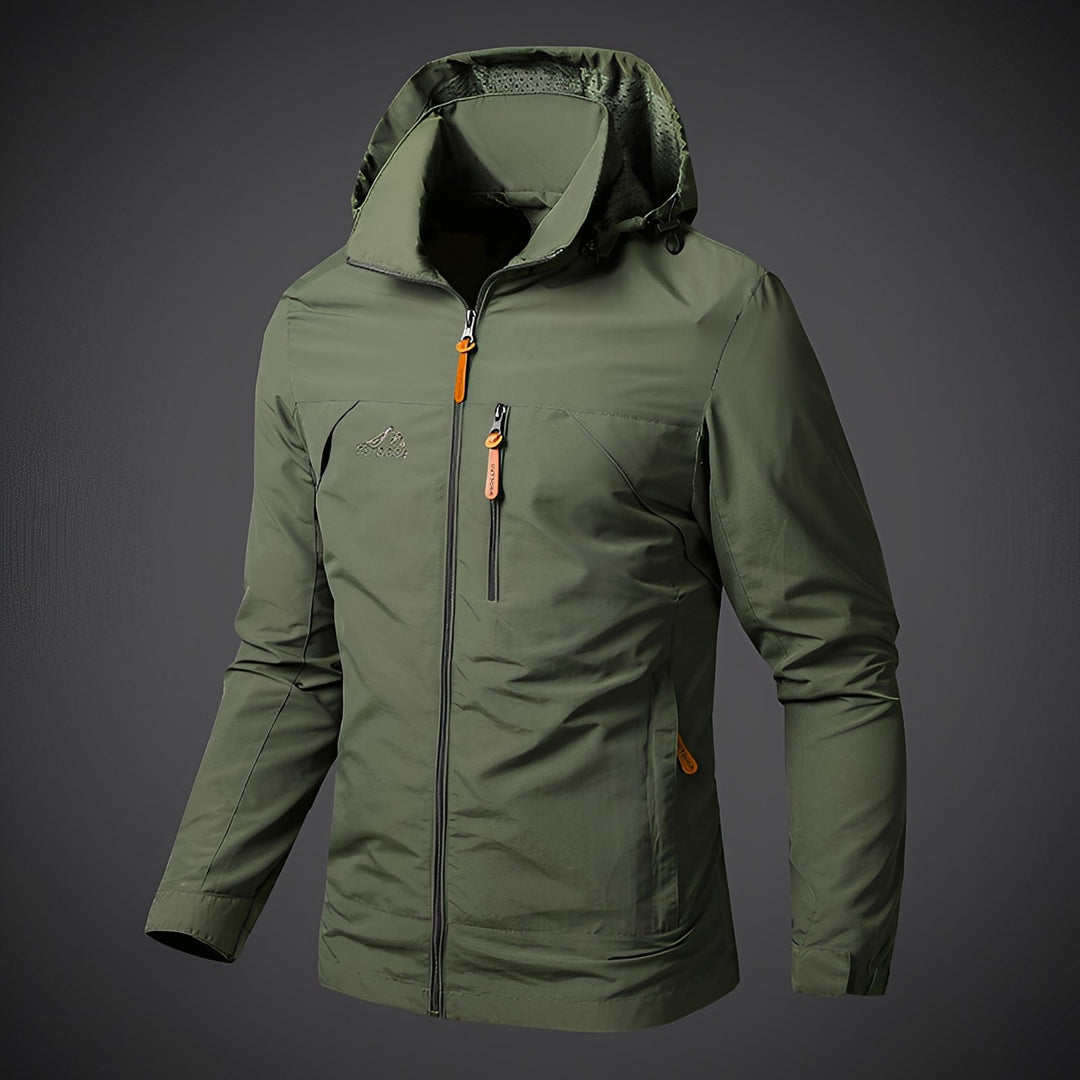 Parka imperméable à capuche sportif pour homme