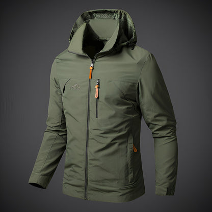 Parka imperméable à capuche sportif pour homme