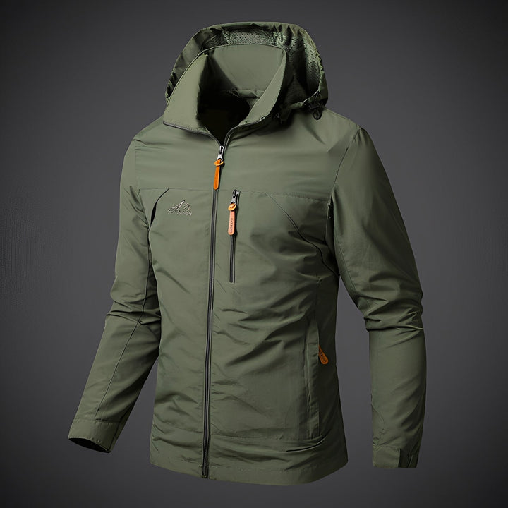 Parka imperméable à capuche sportif pour homme