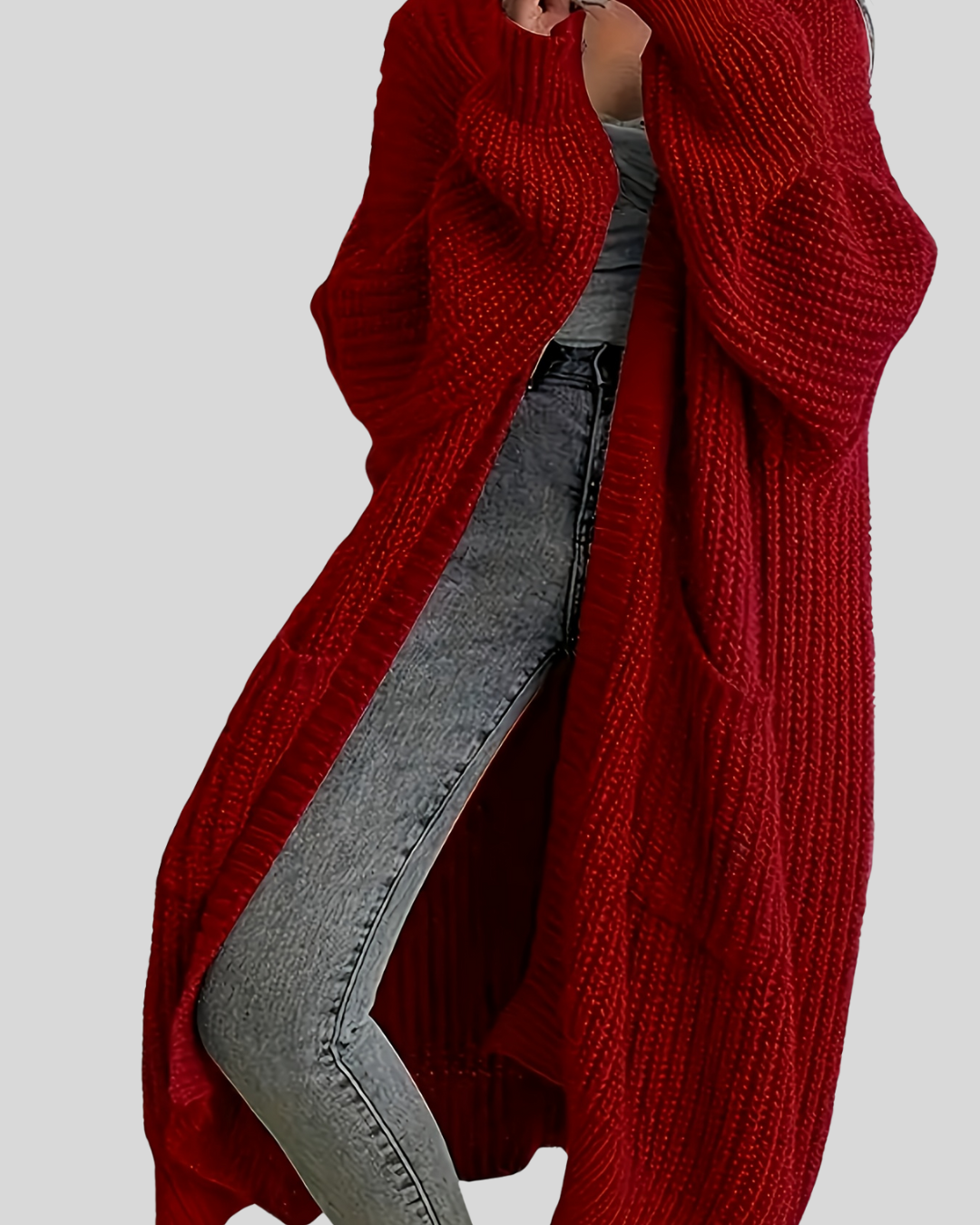 Long cardigan élégant pour femme
