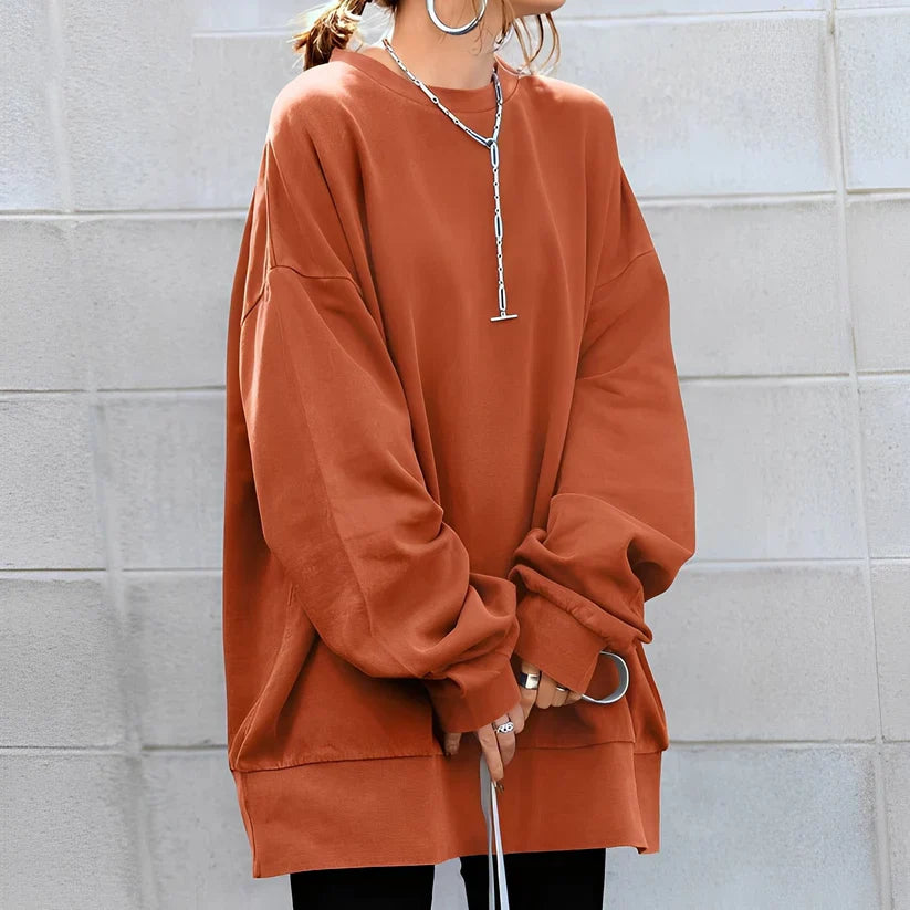 Pull over-size décontracté pour femme