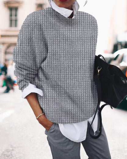 Sweat-shirt col rond confortable style décontracté