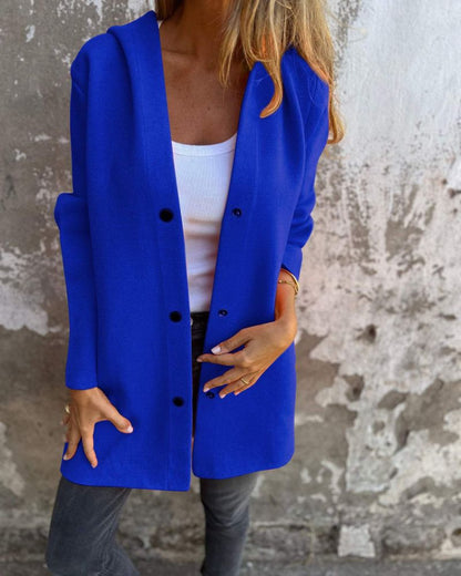 Veste à capuche confortable style décontracté