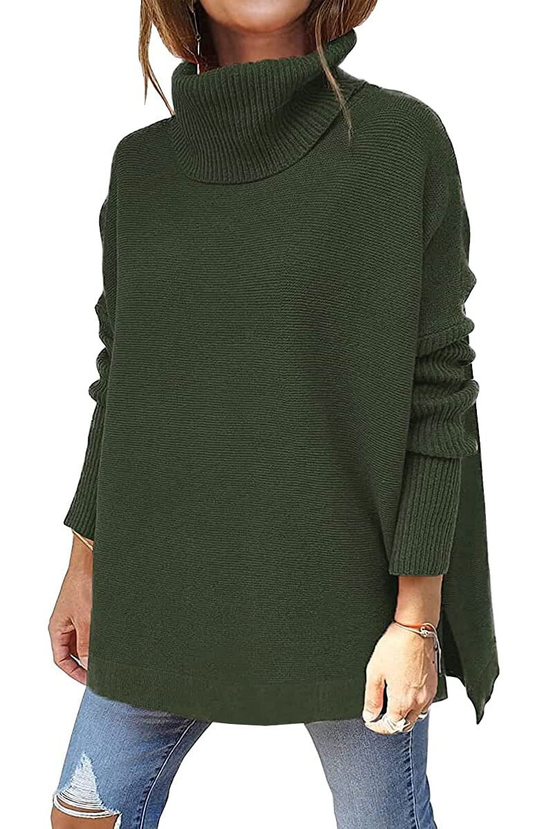 Pull pour femme Col roulé Confortable Automne