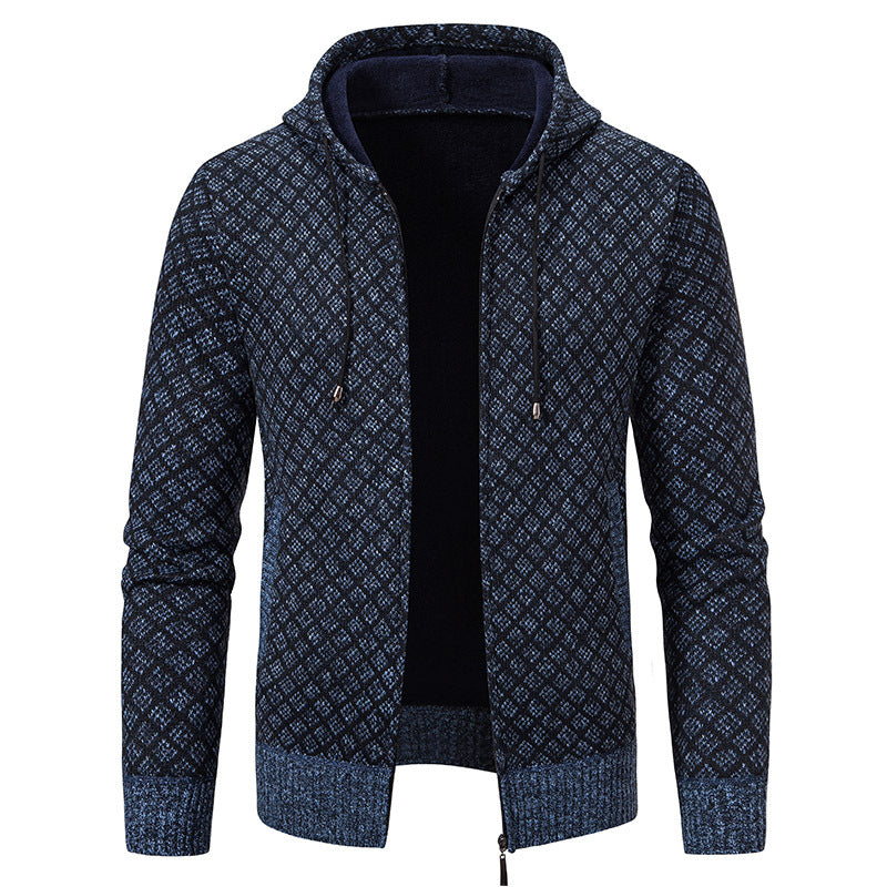 Veste élégante homme capuche coupe slim