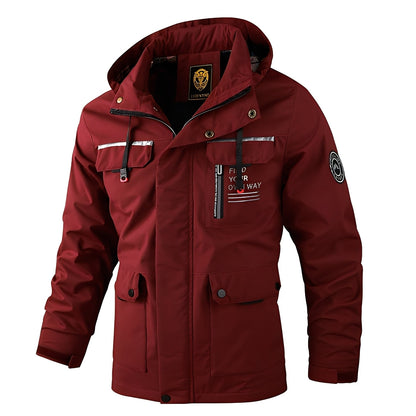Veste d'extérieur imperméable et chaude pour homme