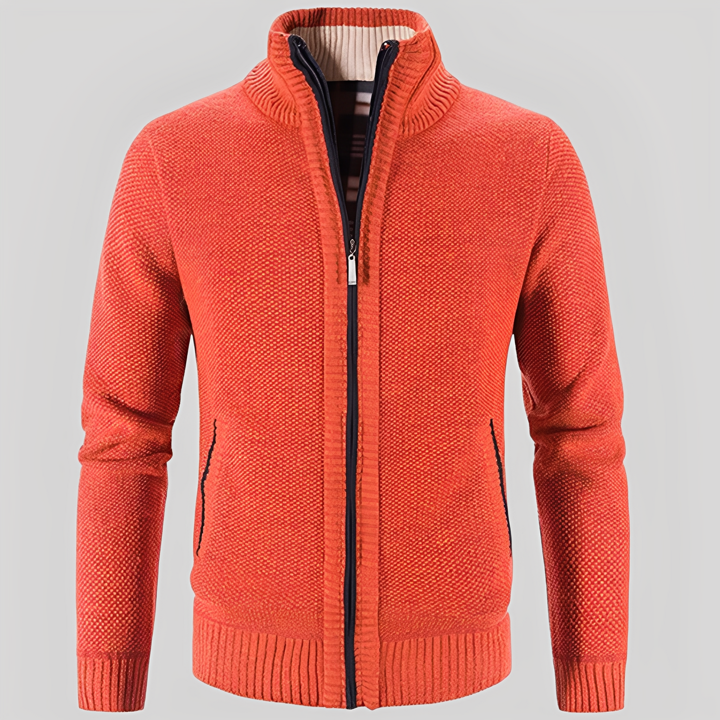 Cardigan zippé pratique pour hommes