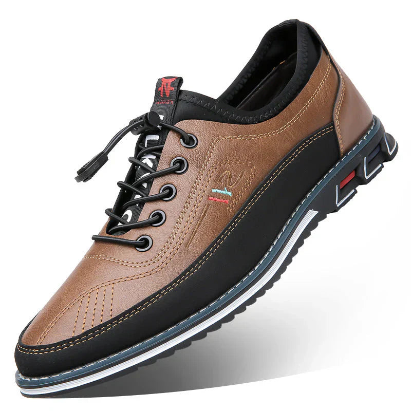 Baskets homme antidérapantes cuir sport