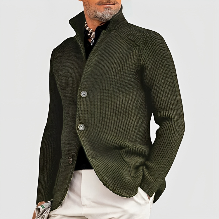 Manteau Cachemire Homme Boutonné Élégant