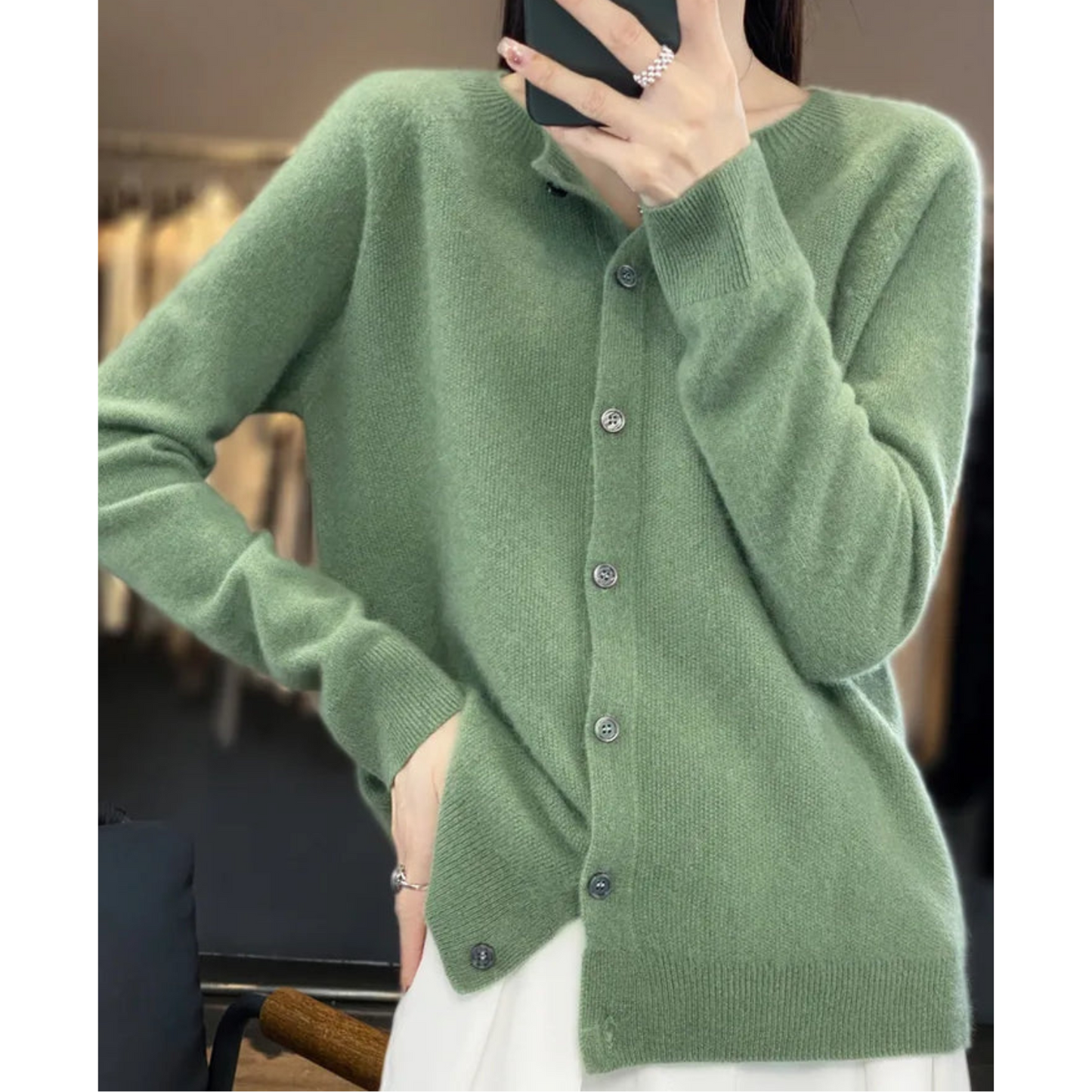 Cardigan souple Coupe ample Boutons