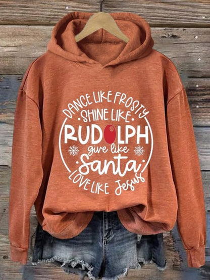 Hoodie de Noël femme Festif Rouge