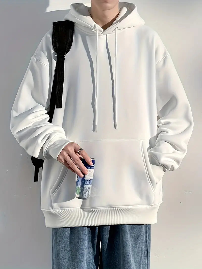 Sweat-shirt à capuche homme simple décontracté