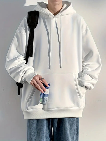 Sweat-shirt à capuche homme simple décontracté