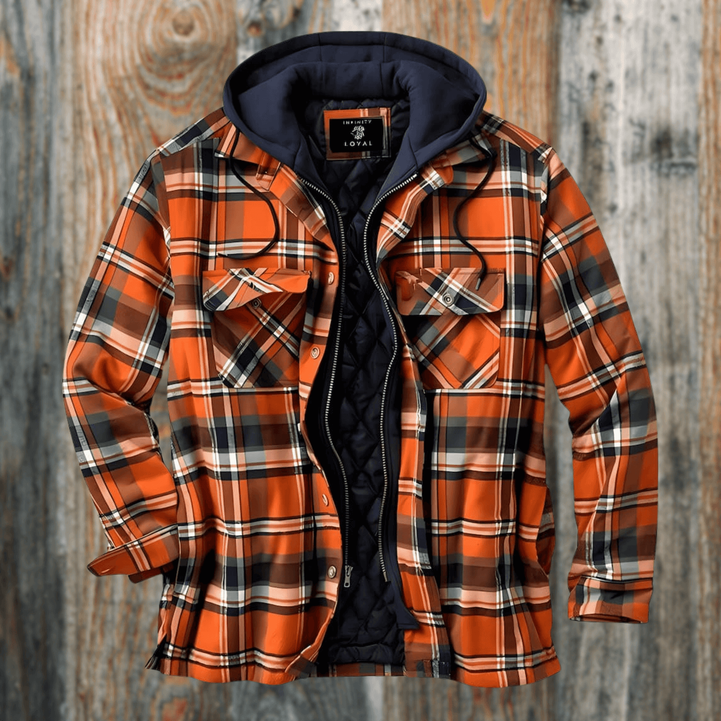 Veste à carreaux pour hommes Printemps Automne Coupe