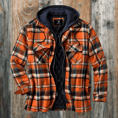 Veste à carreaux pour hommes Printemps Automne Coupe