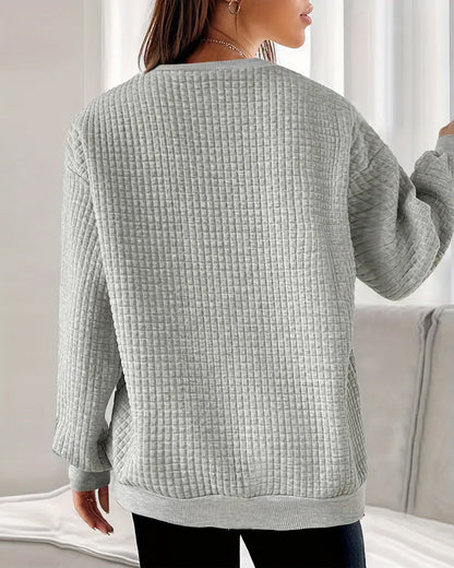 Herz-Kleid Langärmlig Damenkleid - IdealeKleiden
