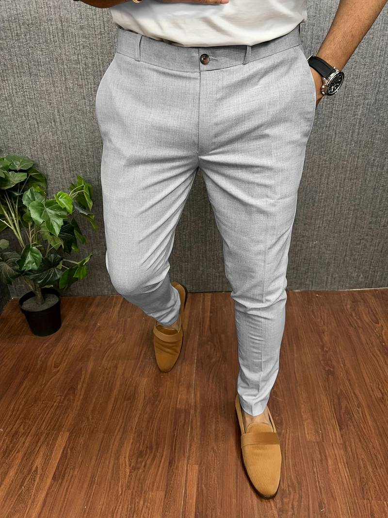 Pantalon de costume élégant pour homme Slim Fit