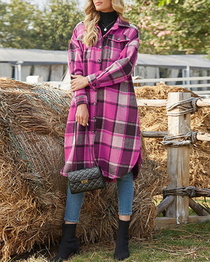 Manteau d'hiver élégant à boutons