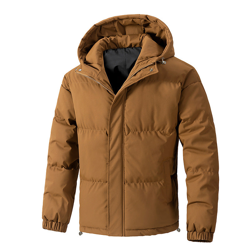 Veste d'hiver chaude pour homme avec capuche