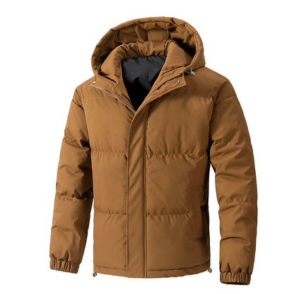 Veste d'hiver chaude pour homme avec capuche