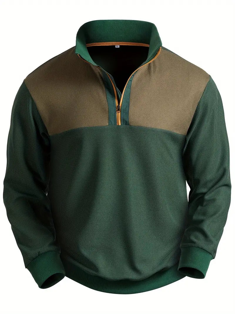 Pull-over Homme Demi-zip Design Moderne