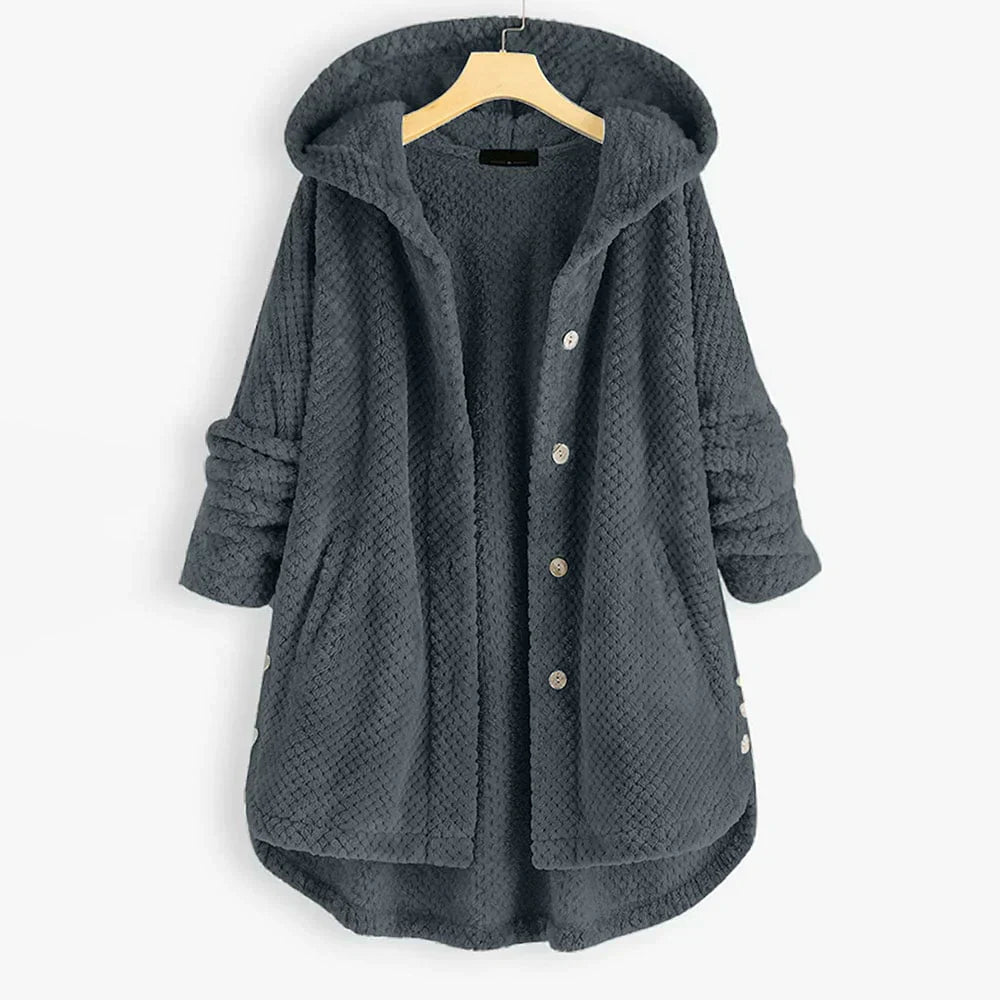 Veste polaire femme douce à capuche