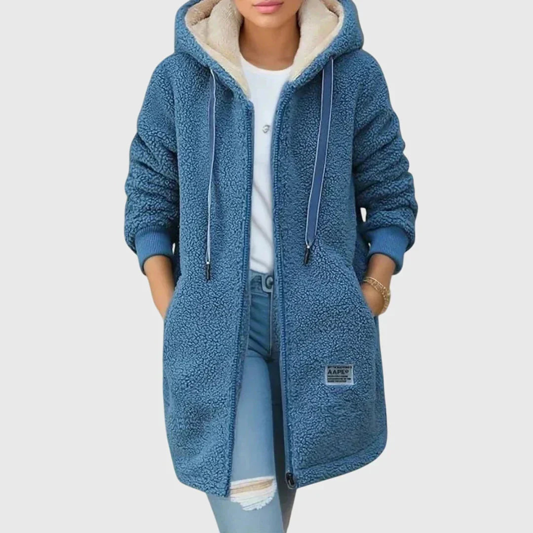 Damen Fleecejacke Warm Elegant Winter - IdealeKleiden