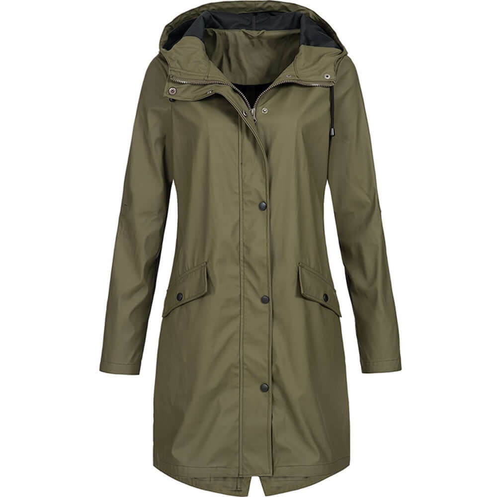 Imperméable pour femme Parka à capuche imperméable