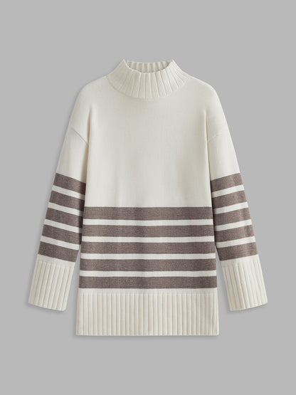Pull rayé élégant pour femme