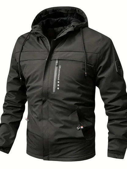Herren Winterjacke Fell-lined Warm Isoliert mit Taschen - IdealeKleiden
