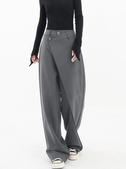 Pantalon confortable taille haute pour femme