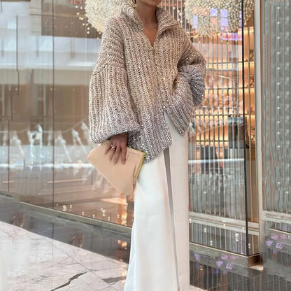 Gilet en maille pailleté pour femme